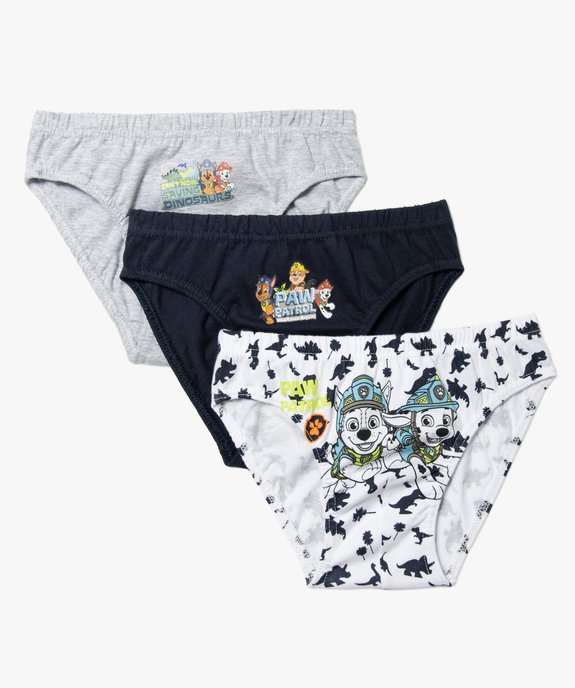 Slip garçon en coton imprimé La Pat'Patrouille (lot de 3) vue1 - PAT PATROUILLE - GEMO