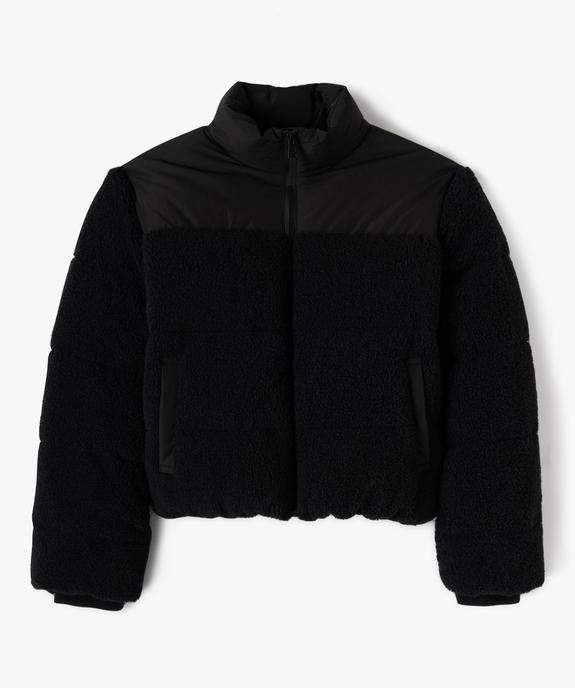 Blouson matelassé court avec col montant fille vue1 - GEMO 4G FILLE - GEMO