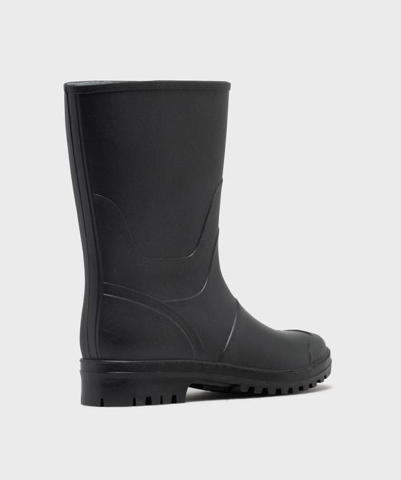 Bottes de pluie unies à semelle crantée homme vue4 - URBAN STEPS - GEMO