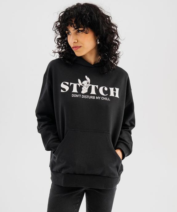 Sweat à capuche imprimé femme - Stitch vue2 - LILO & STITCH - GEMO