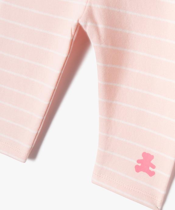 Ensemble 2 pièces intérieur molletonné bébé fille - LuluCastagnette vue3 - LULUCASTAGNETTE - GEMO