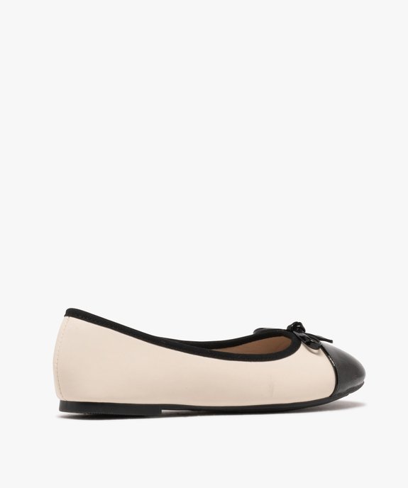 Ballerines bicolores avec bout verni femme - Valentina Baldano vue4 - VALENTINA BALDA - GEMO