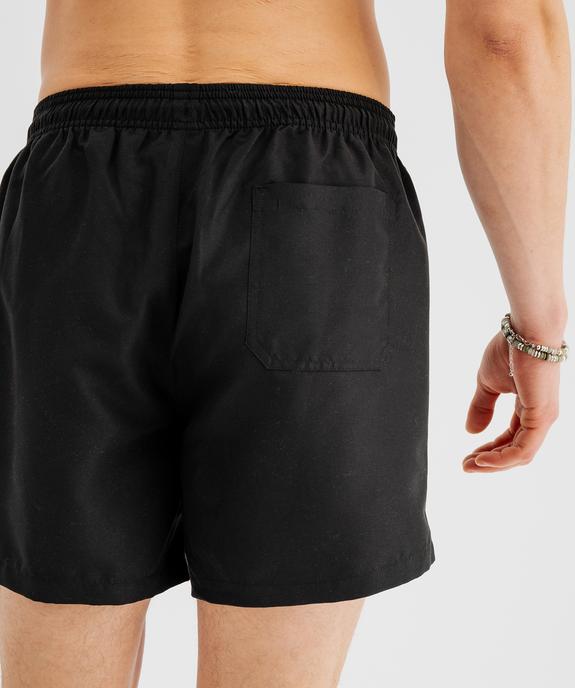 Short de bain uni à taille élastiquée homme vue4 - GEMO 4G HOMME - GEMO