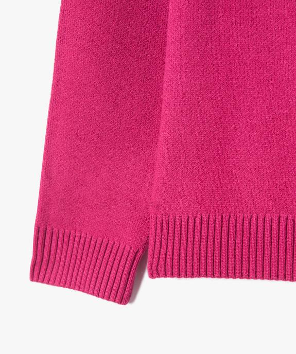 Pull fille à capuche avec rayures pailletées vue2 - GEMO (ENFANT) - GEMO