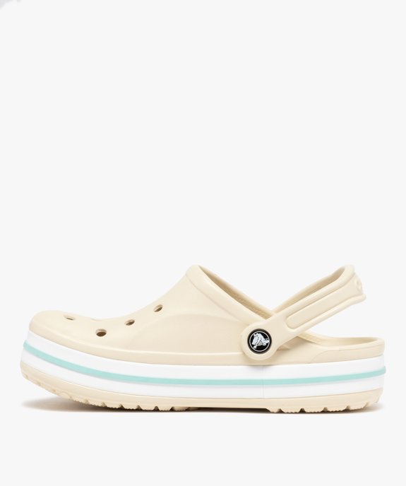 Sabots souples femme unis dessus perforé à semelle épaisse Bayaband - Crocs vue3 - CROCS - GEMO