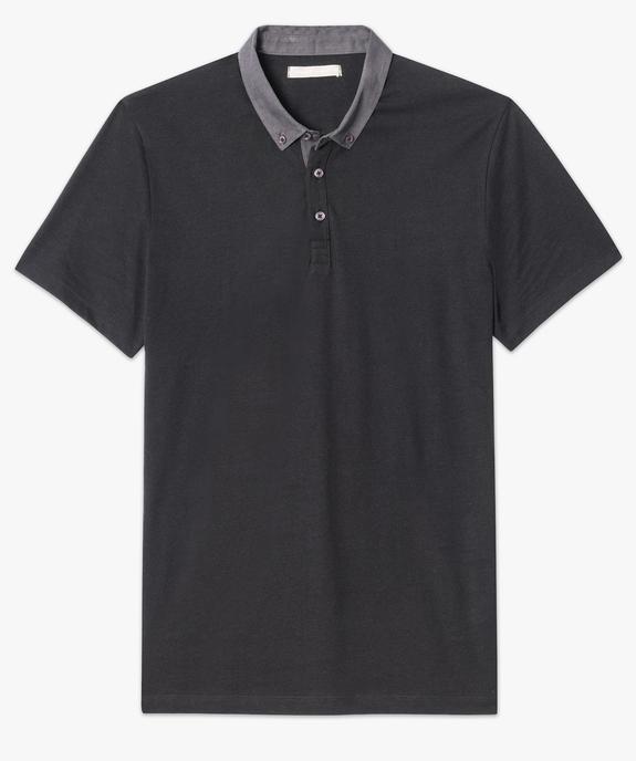 Polo à manches courtes col chemise vue4 - GEMO (HOMME) - GEMO