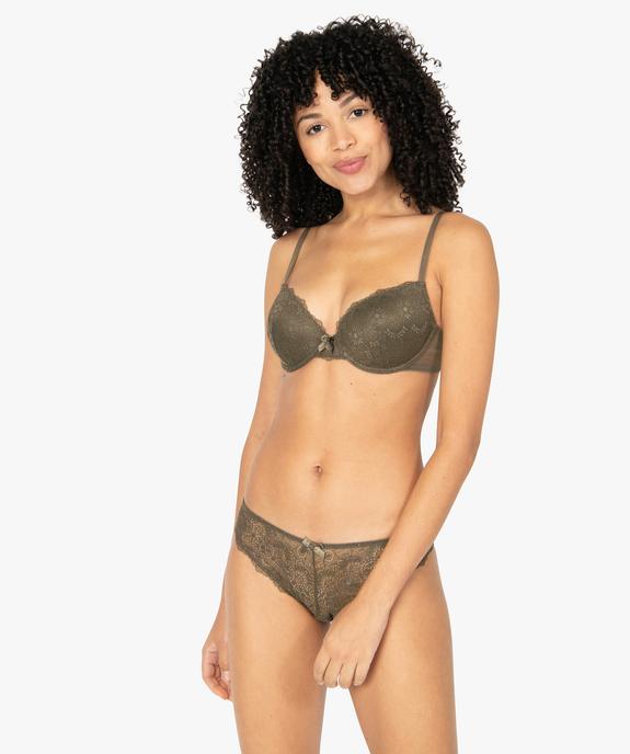 Culotte femme en dentelle et tulle (lot de 2) vue3 - GEMO(HOMWR FEM) - GEMO