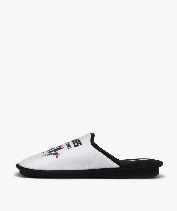 Chaussons enfant mules en velours imprimé - Minecraft vue3 - MINECRAFT - GEMO