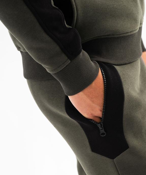 Pantalon de jogging bicolore homme vue2 - GEMO (HOMME) - GEMO