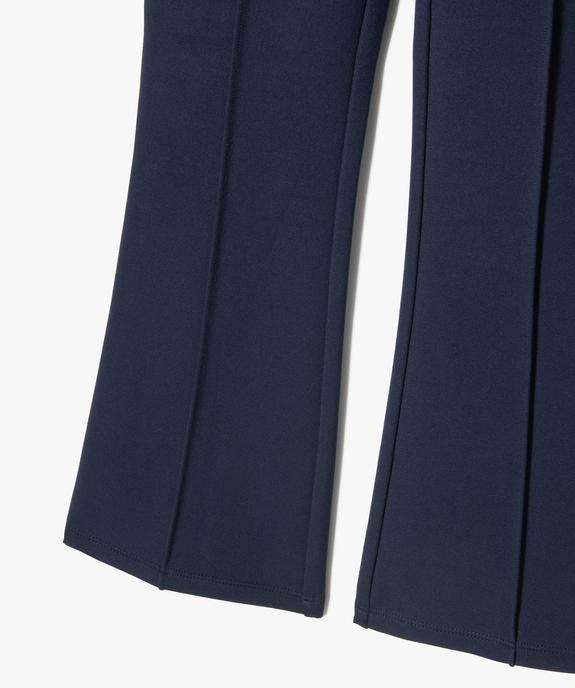 Pantalon en maille coupe flare fille vue2 - GEMO 4G FILLE - GEMO