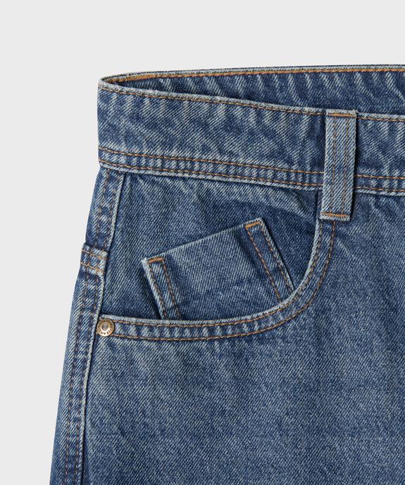 Jean straight en denim délavé garçon vue3 - GEMO (JUNIOR) - GEMO