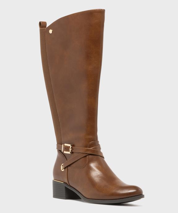 Bottes cavalières doublées avec bride cheville femme - Valentina Baldano vue9 - VALENTINA BALDA - GEMO