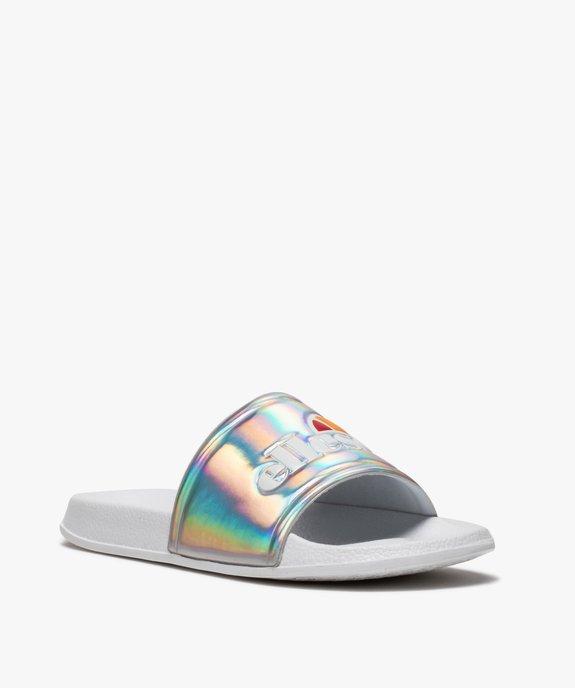 Mules de piscine fille à bandeau métallisé – Ellesse vue2 - ELLESSE - GEMO