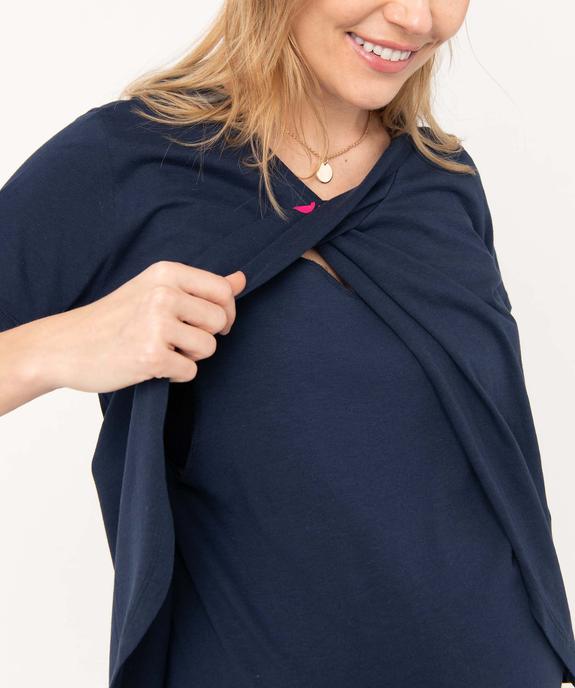 Tee-shirt de grossesse et d'allaitement à motifs vue2 - GEMO 4G MATERN - GEMO