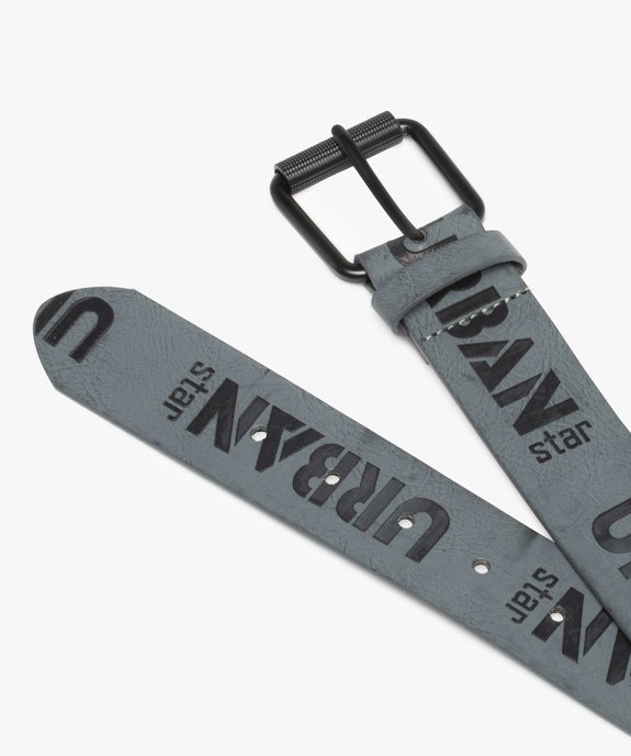Ceinture garçon large à inscription gravée vue2 - GEMO (JUNIOR) - GEMO