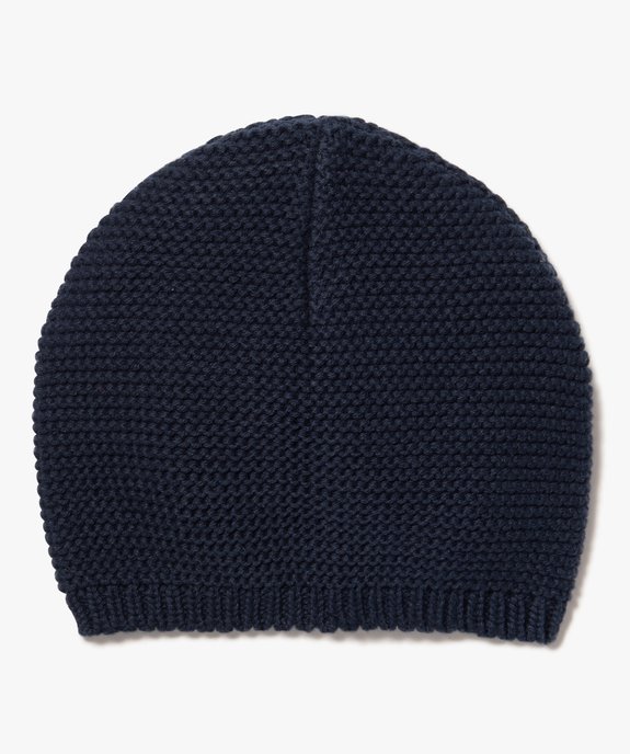 Bonnet bébé de naissance en tricot vue1 - GEMO(BB COUCHE) - GEMO