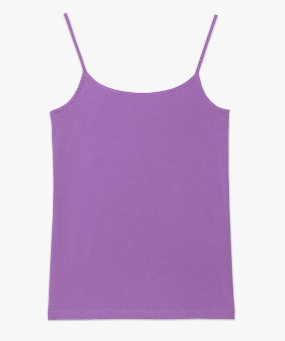 Débardeur uni à fines bretelles femme vue4 - GEMO (MAILLE) - GEMO