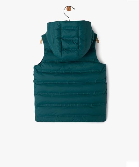 Doudoune sans manches réversible à capuche bébé garçon vue3 - GEMO 4G BEBE - GEMO