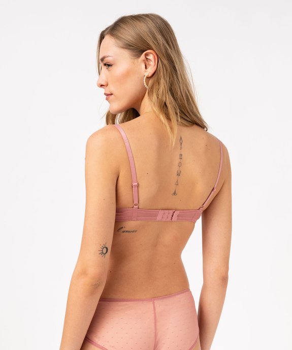 Soutien-gorge corbeille en dentelle à armatures vue2 - GEMO(HOMWR FEM) - GEMO