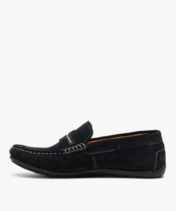 Mocassins homme unis en cuir – Pierre Cardin vue3 - PIERRE CARDIN D - GEMO