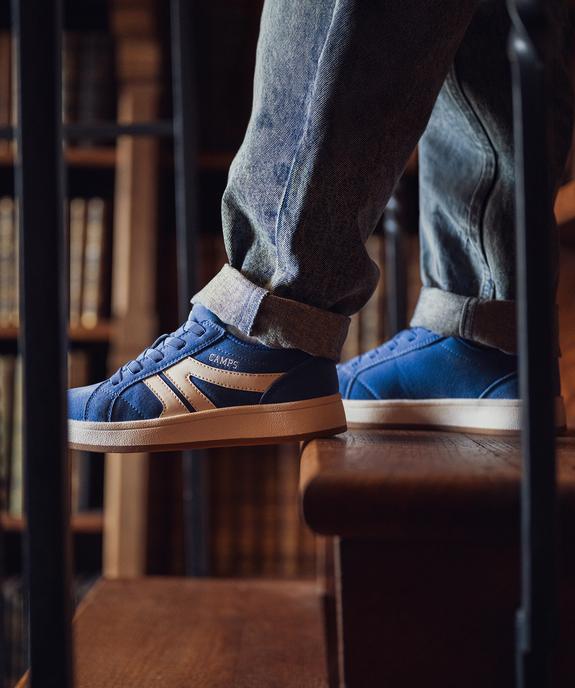 Baskets basses style skateshoes en suédine à lacets élastiques garçon - Camps United vue1 - CAMPS - GEMO