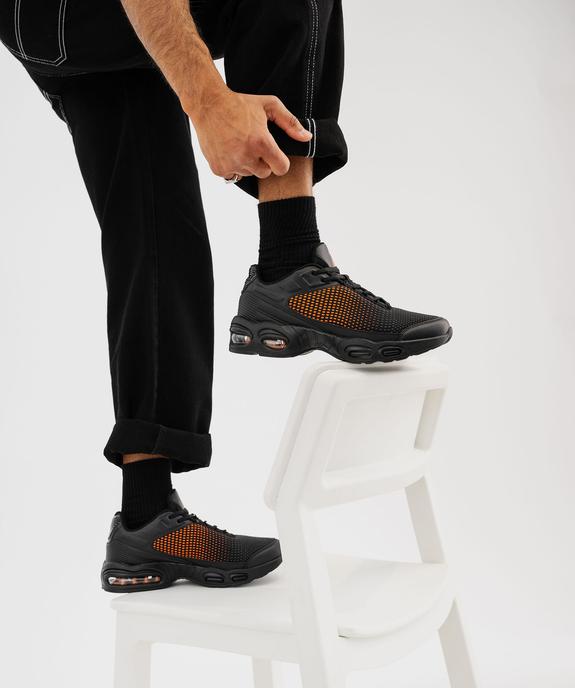 Baskets running en mesh renforcé avec semelle à bulle d'air homme  vue8 - 5 MILES - GEMO