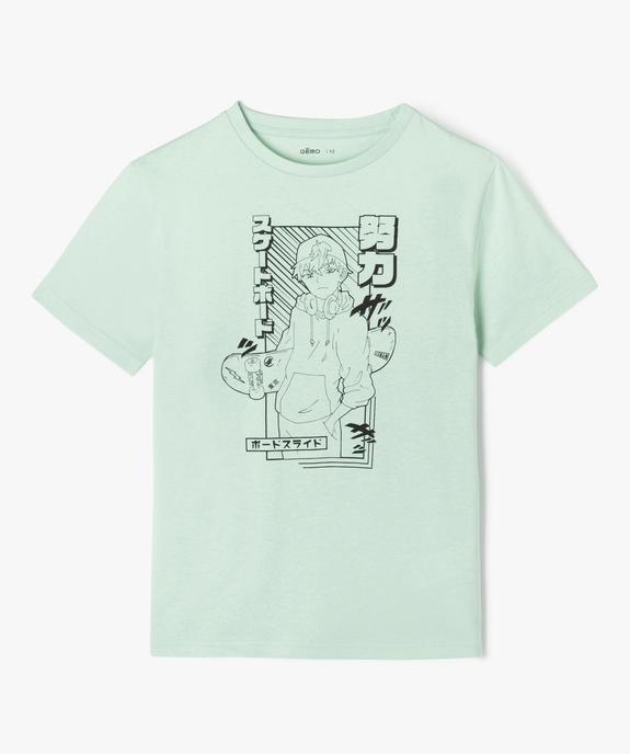 Tee-shirt manches courtes imprimé skate garçon vue2 - GEMO 4G GARCON - GEMO