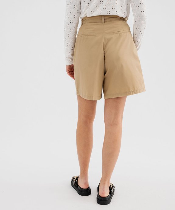 Bermuda ample en coton femme vue4 - GEMO(FEMME PAP) - GEMO