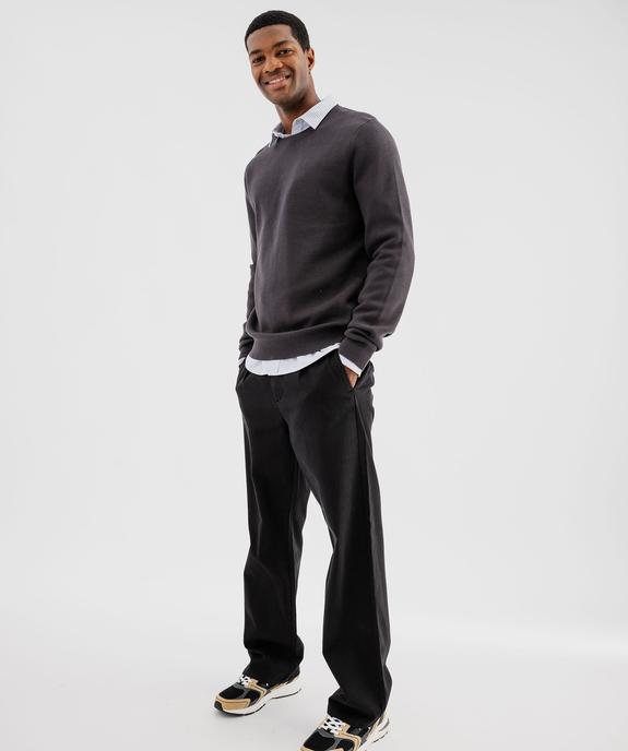 Pull en coton à col rond homme vue4 - GEMO (HOMME) - GEMO