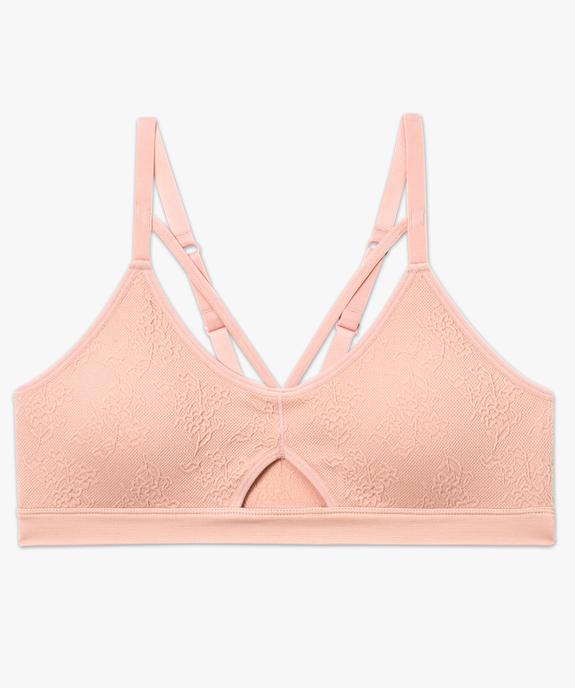 Soutien-gorge forme brassière avec mousses amovibles vue4 - GEMO(HOMWR FEM) - GEMO