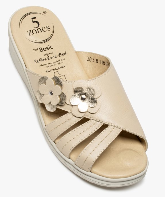 Mules femme confort à talon dessus fantaisie – 5 zones vue5 - 5 REFLEX ZONES - GEMO
