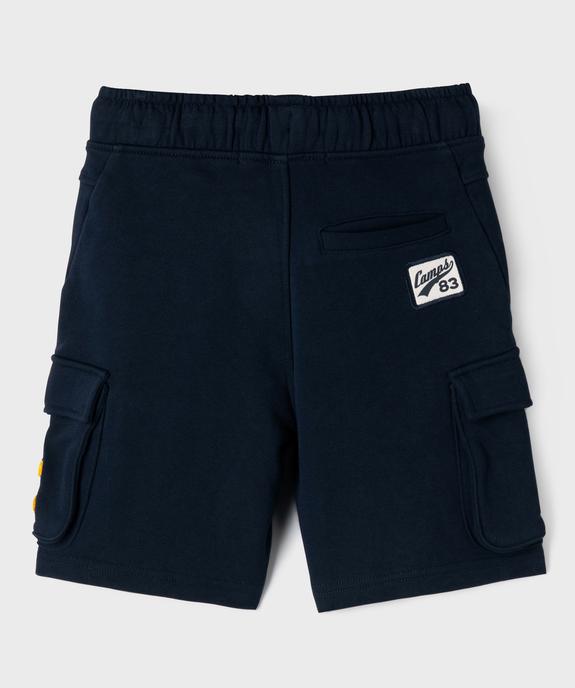 Bermuda cargo avec taille élastique garçon - Camps United vue4 - CAMPS - GEMO