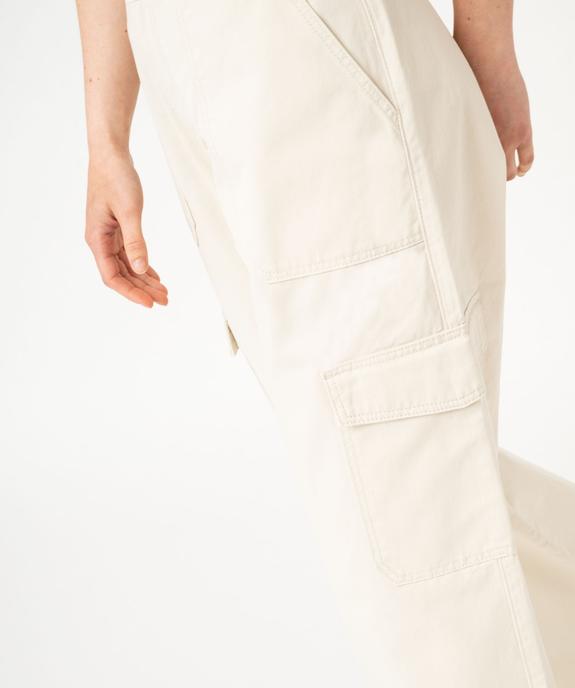 Pantalon large coupe cargo femme vue2 - GEMO 4G FEMME - GEMO