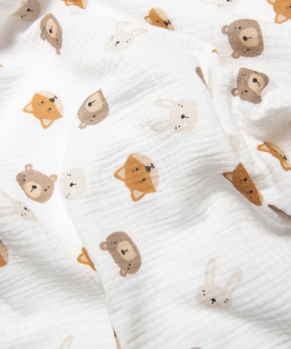 Couverture bébé à motifs animaux et doublure velours vue2 - GEMO (ACCESS) - GEMO