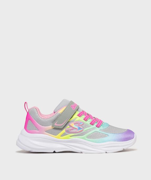 Baskets running en mesh fluo fille - Skechers  vue1 - SKECHERS - GEMO