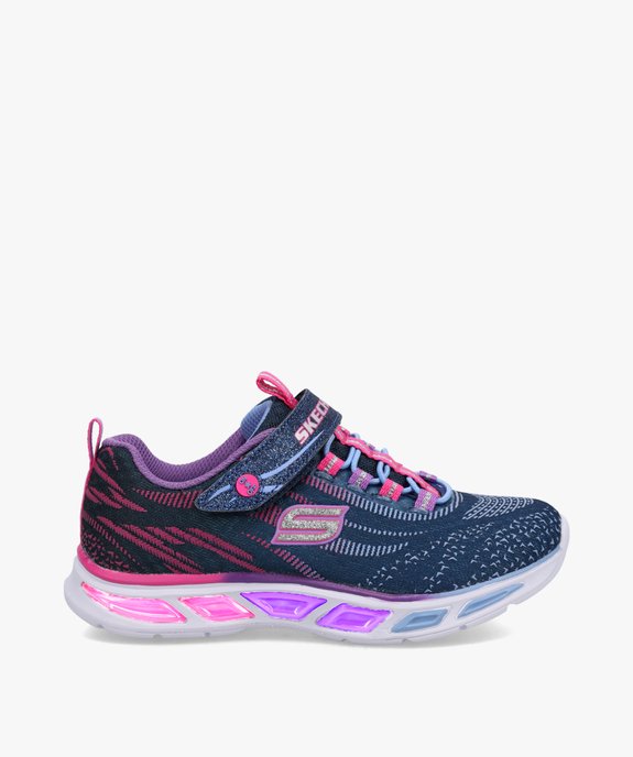 Baskets fille en mesh avec semelle lumineuse - Skechers vue1 - SKECHERS - GEMO