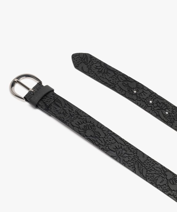 Ceinture avec motifs fleuris gravés femme vue2 - GEMO (ACCESS) - GEMO