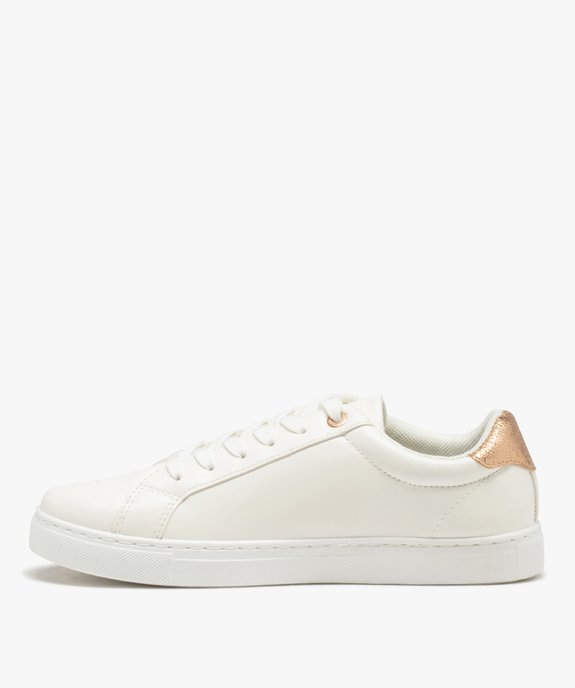 Baskets à lacets avec patch pailleté et motif étoile femme vue3 - GEMO (SPORTSWR) - GEMO