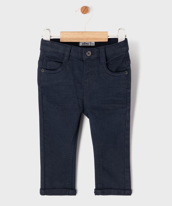 Pantalon slim en toile extensible bébé garçon vue4 - GEMO 4G BEBE - GEMO