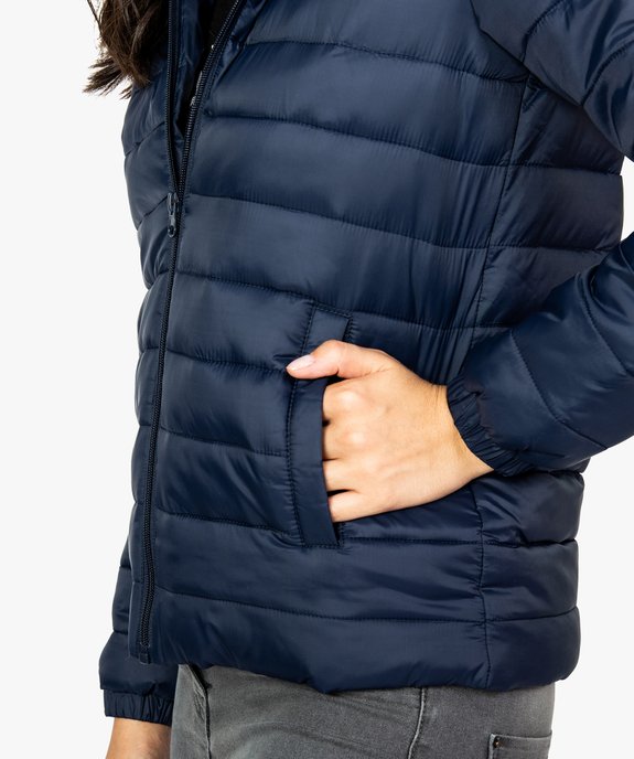Doudoune femme fine à capuche vue2 - FOLLOW ME - GEMO