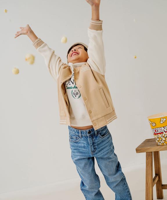 Sweat à capuche motif tennis garçon vue5 - GEMO 4G GARCON - GEMO