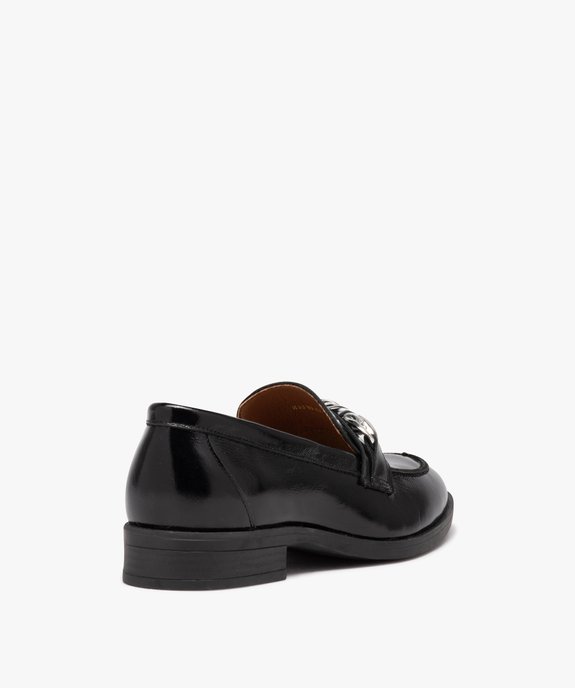 Mocassins femme en cuir uni verni - Taneo vue4 - TANEO - GEMO