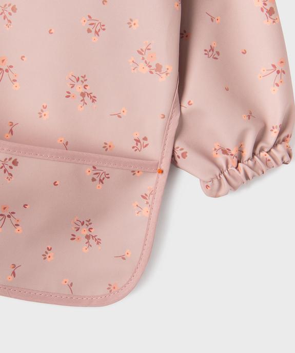 Bavoir tablier imperméable à motifs fleuris bébé fille vue2 - GEMO (ACCESS) - GEMO