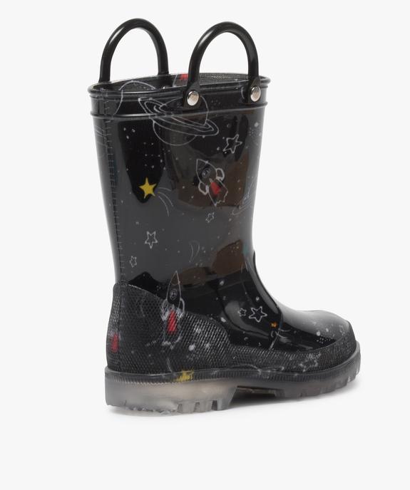 Bottes de pluie garçon avec motifs de l’espace vue4 - GEMO (ENFANT) - GEMO