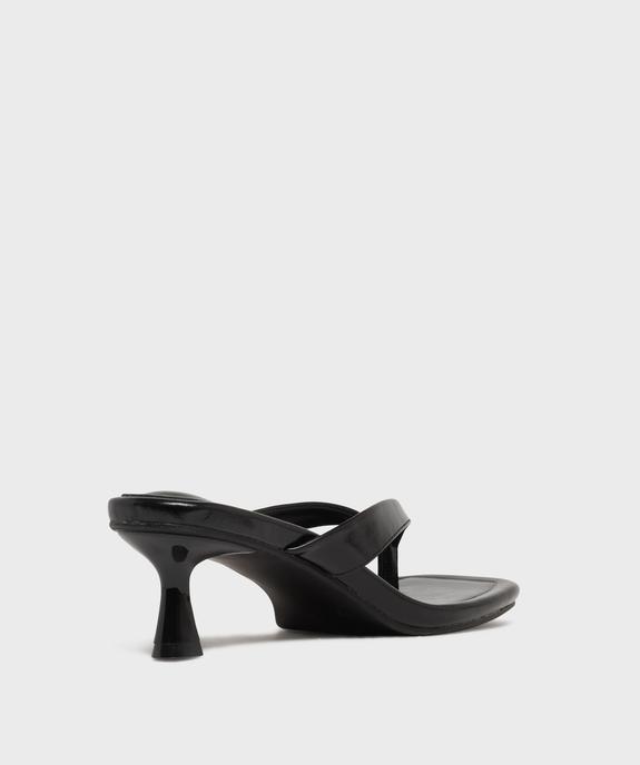 Mules à talon et à entredoigt femme vue4 - FOLLOW ME - GEMO