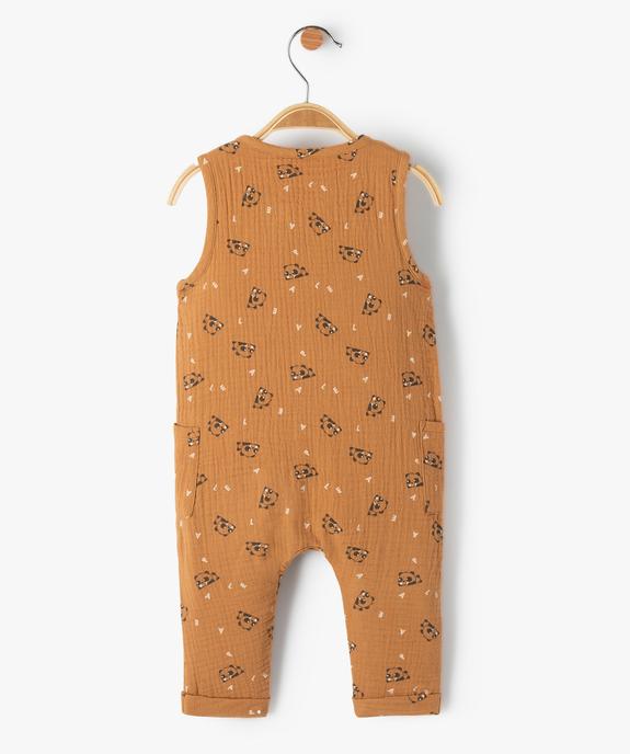 Combinaison bébé en double gaze vue3 - GEMO(BB COUCHE) - GEMO