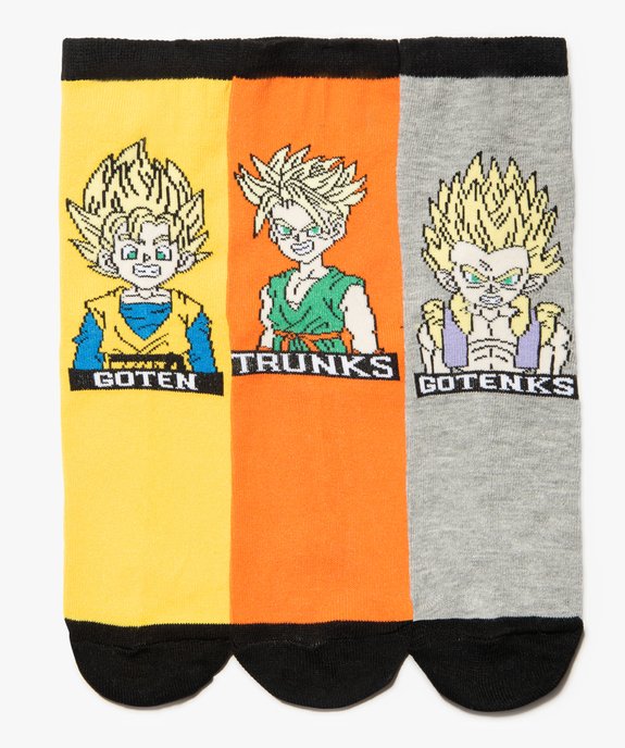 Chaussettes garçon tige haute imprimées Dragon Ball Z (lot de 3) vue2 - DRAGON BALL Z - GEMO