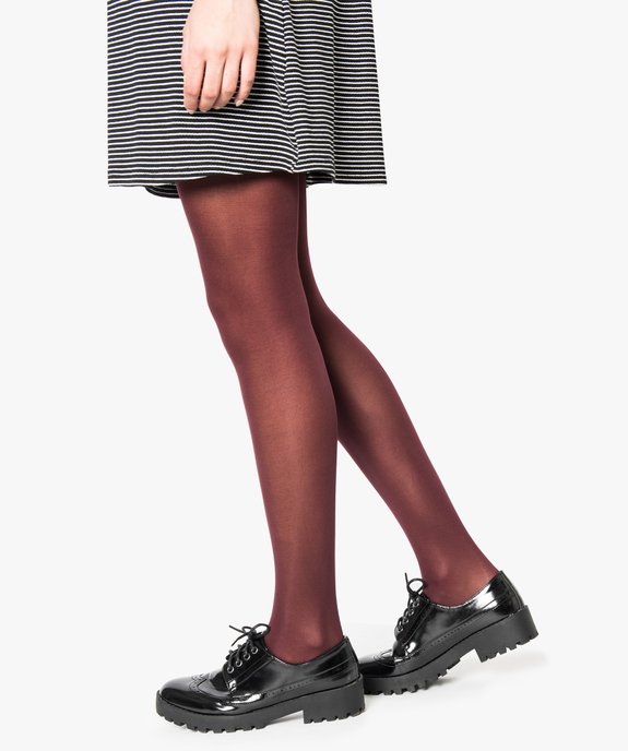 Collants semi-opaques fini velouté 50 deniers femme vue3 - GEMO(HOMWR FEM) - GEMO