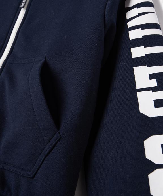 Sweat zippé doublure fourrure imitation garçon - Camps United vue3 - CAMPS UNITED - GEMO
