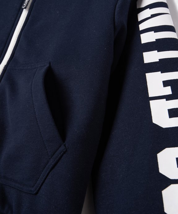 Sweat zippé doublure fourrure imitation garçon - Camps United vue3 - CAMPS UNITED - GEMO